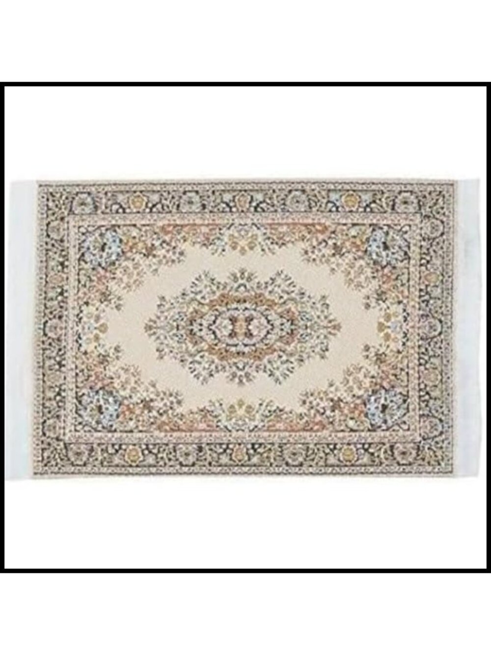 1/12 Scale Dollhouse Miniature Woven Silk Rug 10x15cm